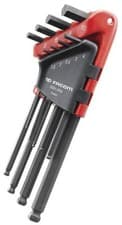 Image of Facom 83SH.JP9A 9 Piece Long Ball End Hex Allen Keys Set METRIC