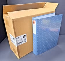 Image of BOX of 10x PUKKA QUALITY A4 2 RING 25mm RING BINDER BINDERS FILES FOLDERS BLUE