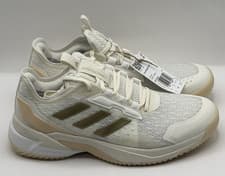 Image of Adidas Crazyflight 6 Indoor Volleyball Shoes HP7026 Women's Size 9 Cream Gold