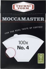 Image of Moccamaster No.4 Paper Filters (100 Filters) - White One Size,