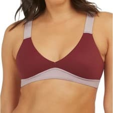 Image of Spanx Bra-llelujah Women's Sangria Violet Umber Wireless Unlined Bralette Size S