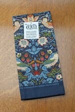 Image of William Morris Gallery Strawberry Thief Tea Towel 100% Cotton