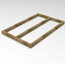 Image of Shed Base 5 x 3ft Forest Garden Pressure Treated for Overlap Sheds