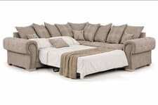 Image of New Verona Scatter Back Sale Price L Shape Large Corner Sofa Bed Kensington Mink