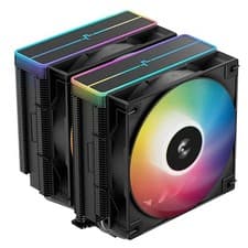 Image of DeepCool AG620 BK ARGB V2 Dual-Tower CPU Air Cooler Matte Black, 120mm ARGB Fans