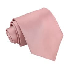 Image of Mens Tie Solid Plain Standard Slim Skinny XL Boys Size Free Pocket Square by DQT