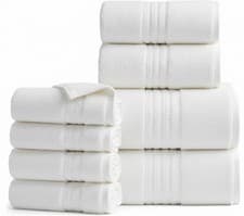 Image of Luxury 800GSM Towel Set 100% Egyptian Cotton Face Hand Bath Towels Bath Sheets