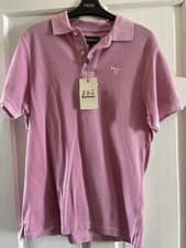 Image of Brand New Pink Barbour Polo Shirt Men, Size Small