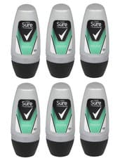 Image of 6 x Sure Men Sensitive Anti-Perspirant 48Hr Roll-On Deodorant 50ml