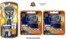 Image of ~9 GILLETTE FUSION Proglide Power Flexball Razor Blades Refill Cartridges Shaver