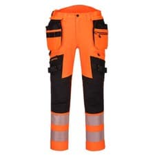 Image of Hi Vis Detachable Holster Pocket Trouser 4 Way Stretch Safety | W28 - 48