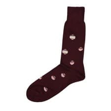 Image of PAUL SMITH Multi Stripe Polka Sock One size:
