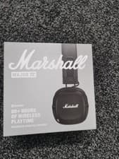 Image of Marshall Headphones Major IV Black Bluetooth Foldable On Ear Headphones