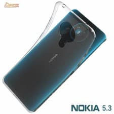 Image of Clear Gel TPU Jelly Soft Case Cover For Nokia 5.3