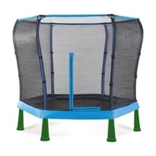 Image of PLUM® 7FT TRAMPOLINE - JUNIOR JUMPER TRAMPOLINE & ENCLOSURE - BLUE