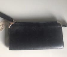 Image of NEW ACCESSORIZE Clutch Bag, Black Gold, Party Evening Cruise, NWT