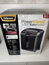 Image of Fellowes Powershred 12 Sheet Cross Cut Paper Shredder 23L Heavy Duty