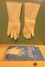 Image of 2 PAIRS OF ELLIOTT SMALL NON SLIP RUBBER GLOVES