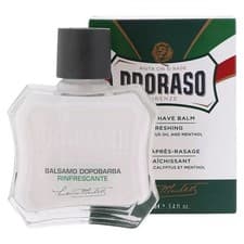 Image of Proraso NEW Moisturising Aftershave Balm Eucalyptus and Menthol - 100ml Green