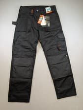Image of Scruffs Worker Trousers 30S Black Workwear Cargo KneePad 30x30 BNWT