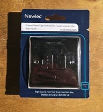 Image of Newlec Black Nickel Switched 13A Fused Connection Unit
