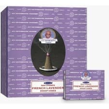 Image of Satya Insence Nag Champa Super Hit White Sage Rose Dhoop Box Incense Cones