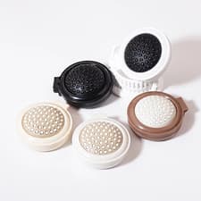 Image of Folding Hair Brush With Mirror Travel Handbag Pocket Size Portable Handy Compact