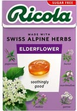 Image of Ricola Elderflower Sugar Free Swiss Herbal Sweets Herb Drops Sweet 45g