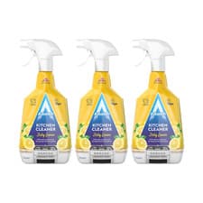 Image of Astonish Kitchen Cleaner, Blended with Natural Oils Zesty Lemon 750ml x3