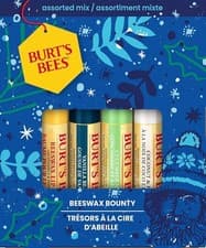 Image of Burt's Bees Lip Balm Set Beeswax Vanilla Bean Cucumber Mint Coconut & Pear X4...