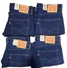Image of Levis 512 Mens Slim Taper Fit Stretch Indigo Blue Jeans All Sizes