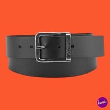 Image of LEVI'S Men's 221484-3 Leather Belt, Black, Size 30
