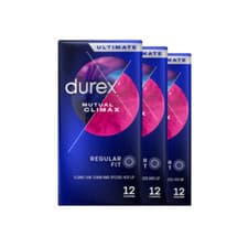 Image of Durex Mutual Climax 12 Packs Latex Condoms 3 Boxes 36 Condoms