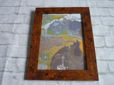 Image of Framed a4 Map Lord of the Rings The Fellowship of the Ring 2001 two towers king