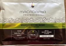 Image of 3 x Macadamia Professional Weightless Moisture Masque 30ml Fine Hair Repair Care