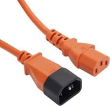 Image of IEC C14 to C13 Power Extension Cable Male to Female Kettle Lead PC Monitor Lot