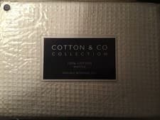 Image of Cotton & Co 100% Cotton Waffle Double Size Bedding Set