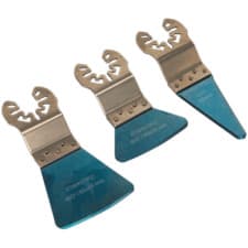 Image of Sealey 3 Piece OIS Oscillating Multi Tool Scraping Blade Set