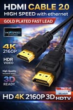 Image of 1m - 5m Metre HDMI Cable Fast Speed HD 4K 3D ARC 2160p For PS3 PS4 XBOX SKY TV