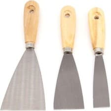 Image of 3x Metal Filling Knives Flexible Blade Putty Filler Wall Repair Scraper