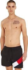 Image of Tommy Hilfiger Men's Sf Medium Drawstring Swim Trunks, Black, S