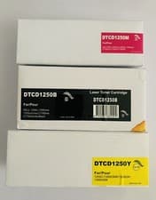 Image of 3 Compatible Dell 1250 Toner Cartridge for 1250C, 1350CNW, 1355CN in B-Y-M