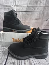 Image of Womans Black Timberland Boots 3.5 Uk
