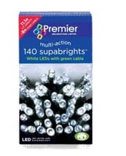 Image of 140 White LED Multi-Action Supabrights Mains Operated Indoor Outdoor Use