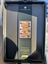 Image of MasterClass KCMCHB3 Large Non-Stick Baking Tray Carbon 39 x 27 cm CHEAP