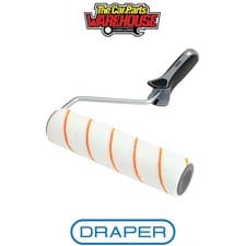 Image of Draper 20880 Short Pile Polyester Paint Roller with Soft Grip Handle 9"/230mm