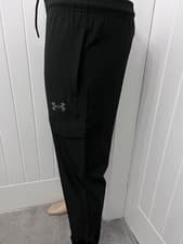 Image of Mens Under Armour Stretch Woven Cargo Pant Tapered Leg Black Bnwt £49.99 Medium
