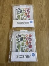 Image of 2 X Stasher Half Gallon Reusable Sandwich Bag