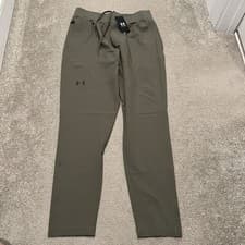 Image of Mens Under Armour Unstoppable Straight Pants Large Green Stretch Performance NWT