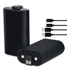 Image of Rechargeable 1200mAh Battery Pack for Xbox One Controller - 2 Pack
